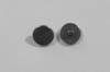 Titanium Nose Pads <br> Screw-On Mounting <br> Round 8mm x 1mm Thick <br> 1 pair